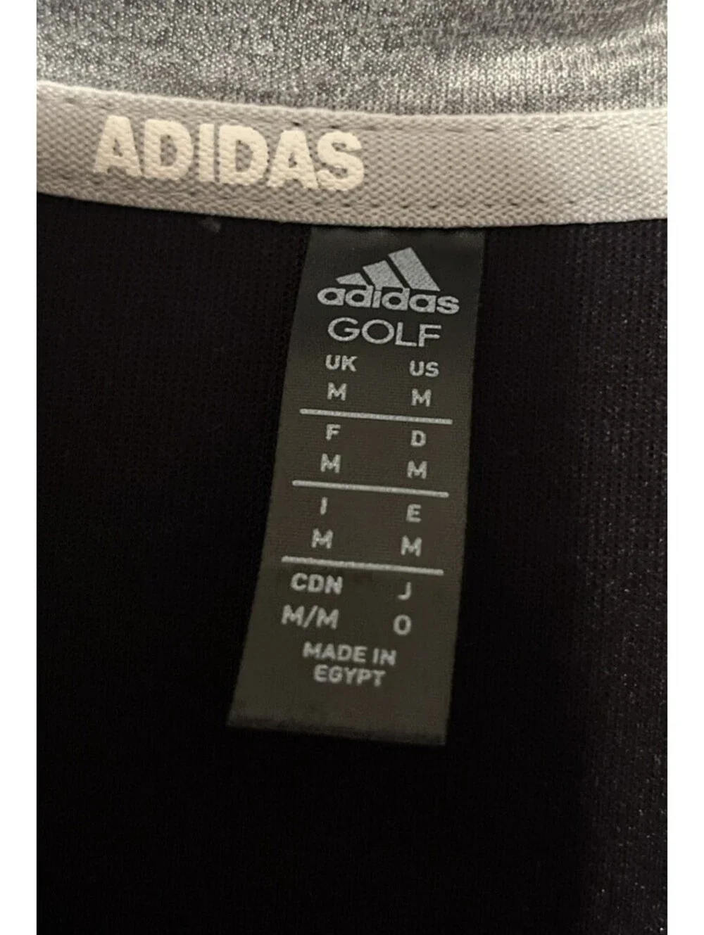 Adidas Golf Men’s Quarter-Zip Pullover Gray Size Medium Performance Very Clean